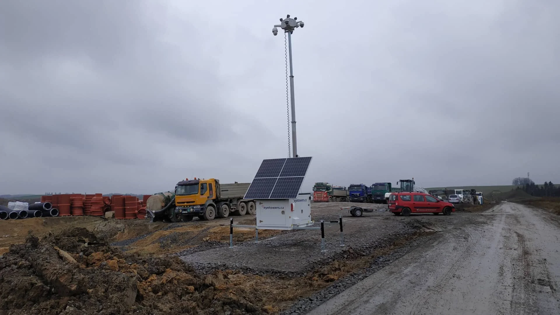 Mobilní dohledové technologie Eyetowers nejen pro stavbu