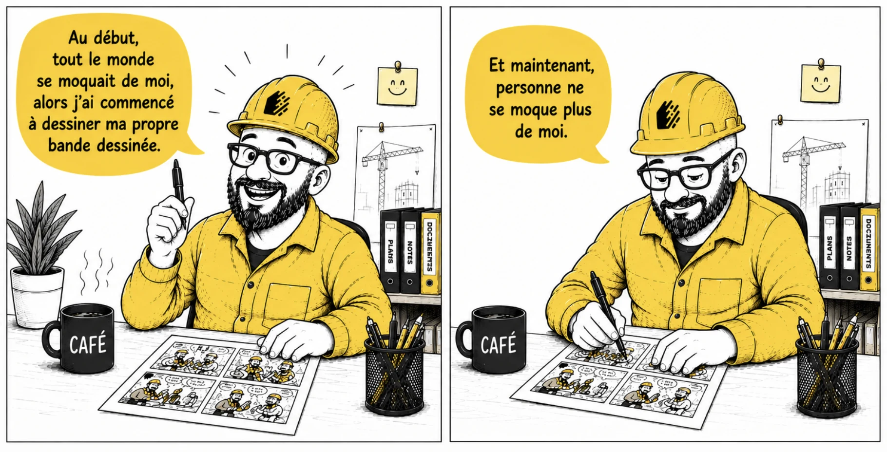 Stavario écrit sa propre bande dessinée