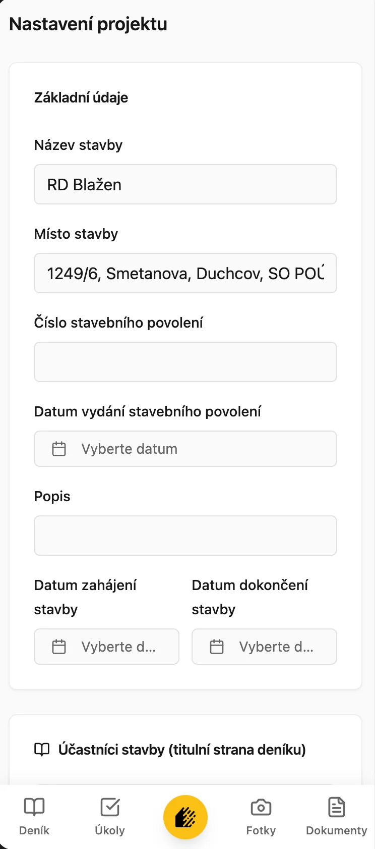 Nastavení